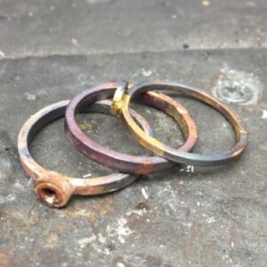 Stacking Rings ready for polishing and remounting