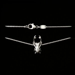 small beetle necklace