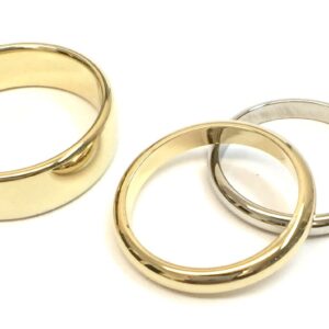 three wedding rings